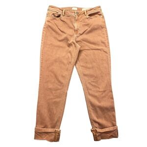 J. Jill Denim High-Rise Cropped Jeans Copper Colored Wash Size 10 Fits‎ 30"